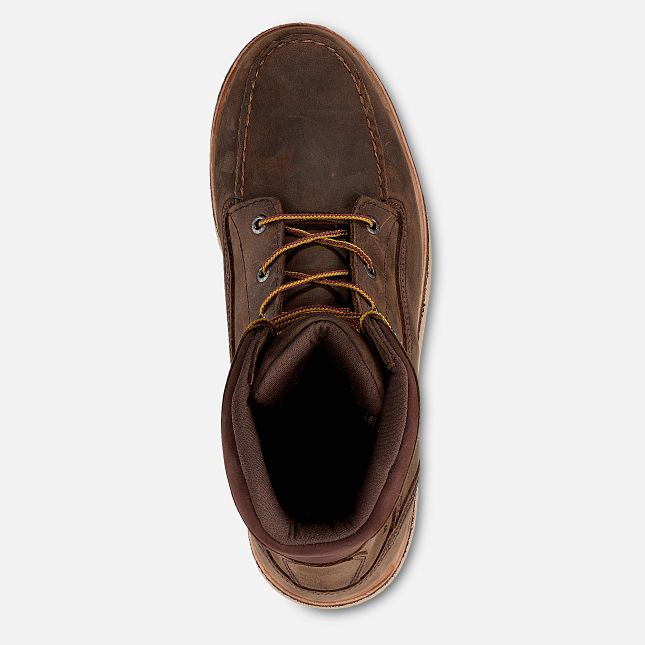 Red Wing Traction Tred Lite 8-inch Vandtætte Sikkerhedssko Herre Brune | 3021-BQUNZ