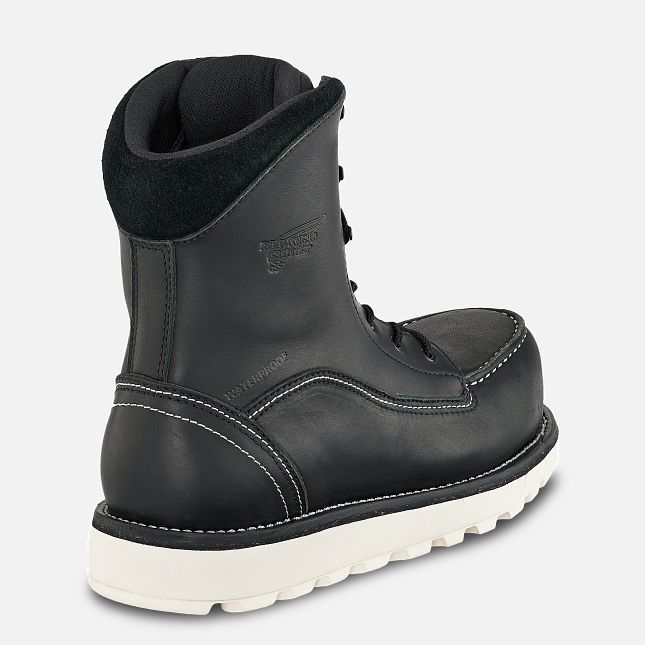 Red Wing Traction Tred Lite 8-inch Vandtætte CSA Arbejdsstøvler Dame Sort | 4016-VZJMN