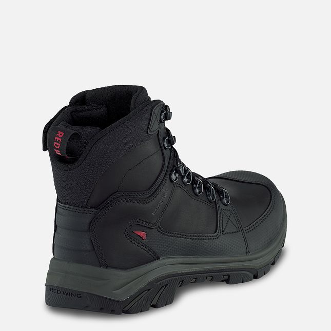 Red Wing Tradesman 6-inch Side-Zip, Vandtætte CSA Arbejdsstøvler Herre Sort | 5819-ZTFQB