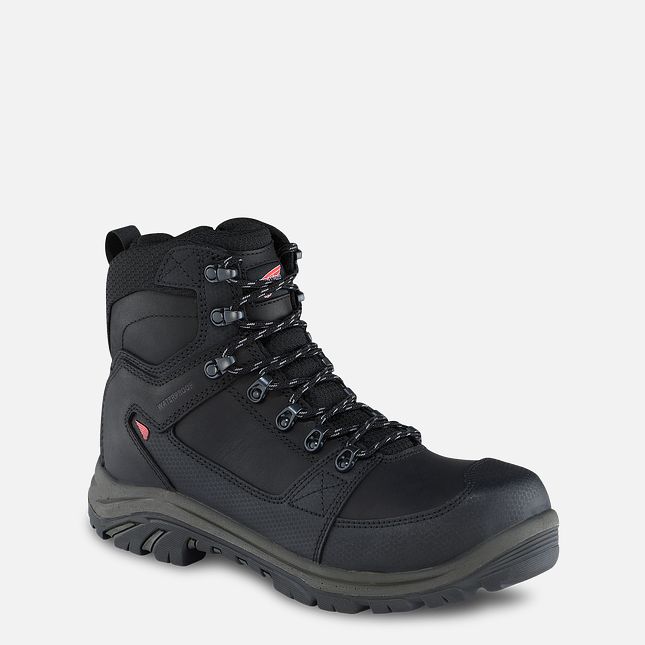 Red Wing Tradesman 6-inch Side-Zip Vandtætte Arbejdsstøvler Herre Sort | 4839-INRJG