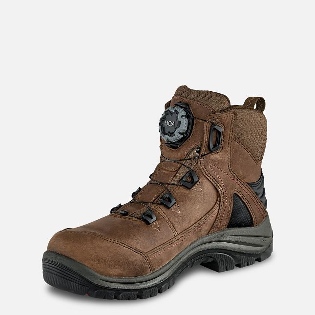 Red Wing Tradeswoman 6-inch Vandtætte Arbejdsstøvler Dame Brune | 0893-HCFMT