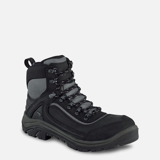 Red Wing Tradeswoman 6-inch Vandtætte Arbejdsstøvler Dame Sort Grå | 6589-TPDHX