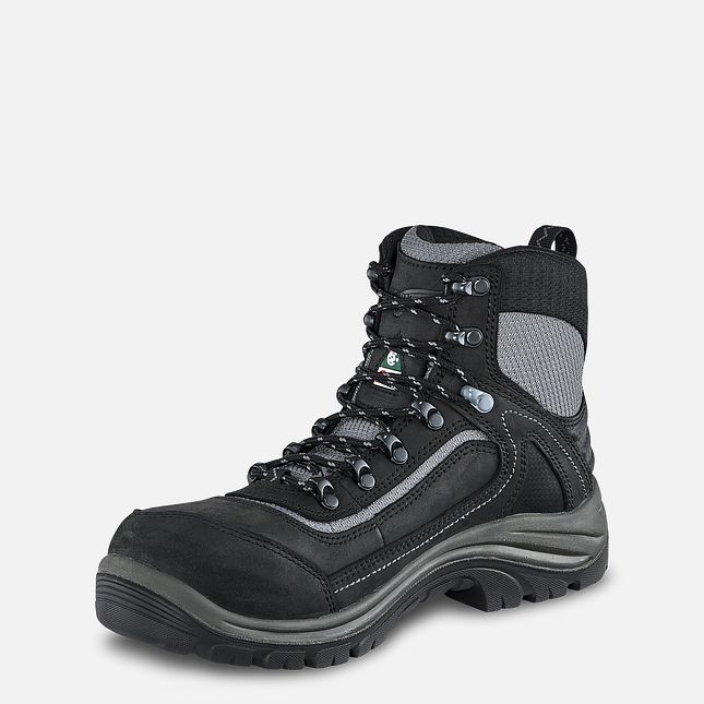 Red Wing Tradeswoman 6-inch Vandtætte CSA Hiker Arbejdssko Dame Sort Grå | 4623-JPIHD