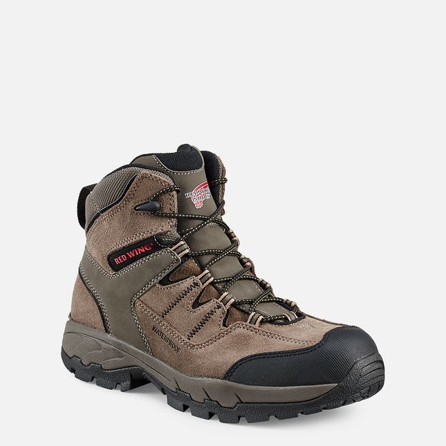 Red Wing Truhiker 6-inch Vandtætte Hiker Sikkerhedssko Herre Grå | 7421-SLUPK