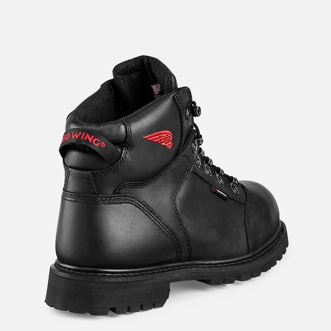 Red Wing Truwelt 6-inch Vandtætte Sikkerhedssko Herre Sort | 6432-XTUQY