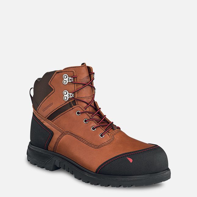 Red Wing Brnr Xp 6-inch Vandtætte Sko Herre Brune | 0847-KBOUT