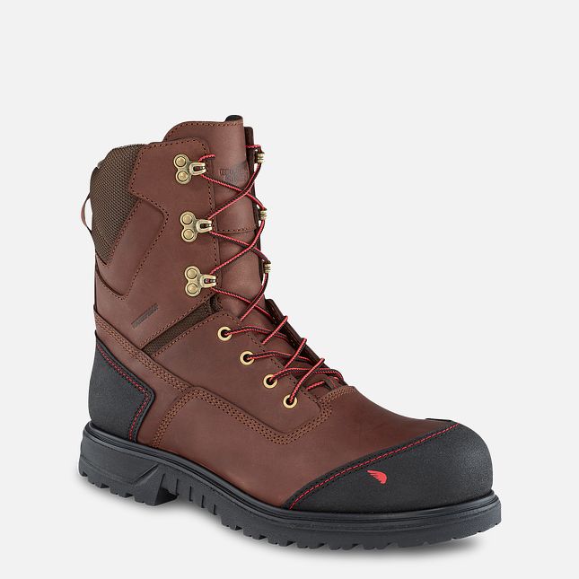 Red Wing Brnr Xp 8-inch Insulated, Vandtætte Sikkerhedssko Herre Brune | 1073-FGXTV