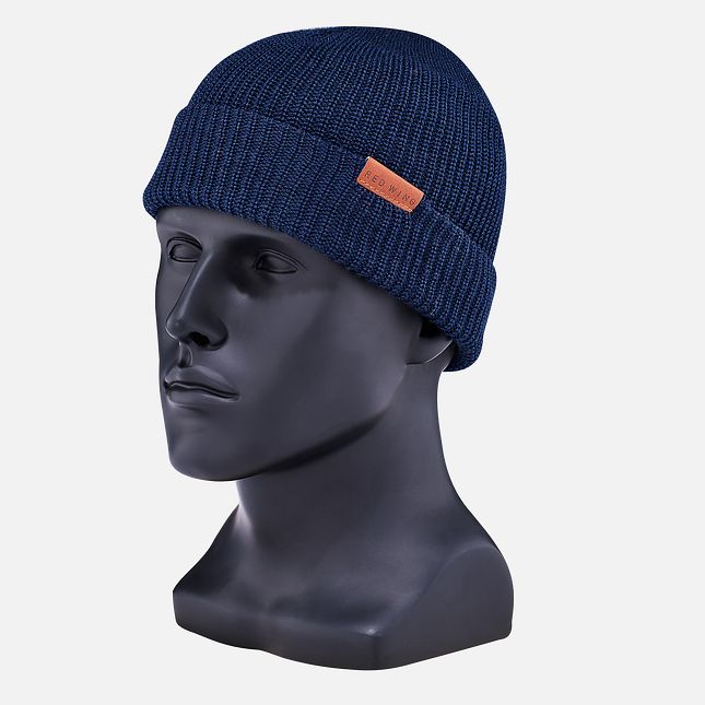 Red Wing Merino Uld Knit Hat Unisex Mørkeblå | 9761-HPKFS